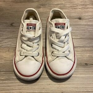 Toddler Girl’s White All-Star Converse Sneaker, Size 8